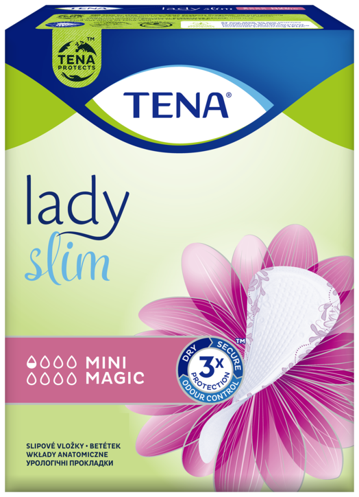 TENA Lady Slim Mini Magic Incontinence Liner - Pack 32