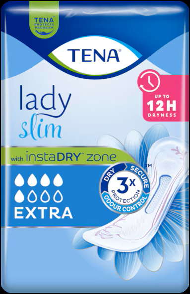 TENA Lady Extra Incontinence Pads - Pack 12