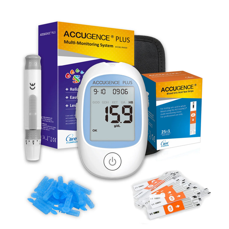 Accugence Blood Uric Acid Meter Starter Kit - MMUA