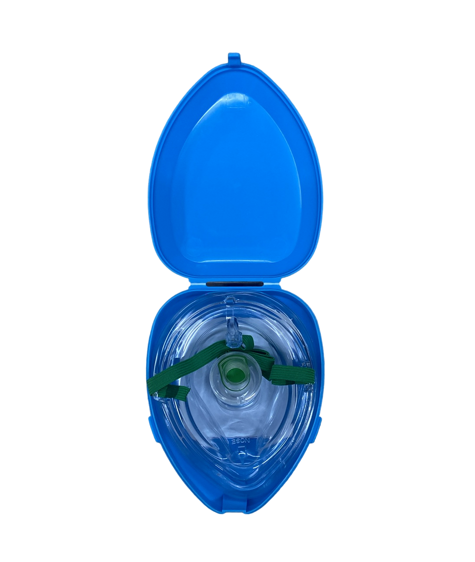 CPR Mask with Heart Shaped Case - Large