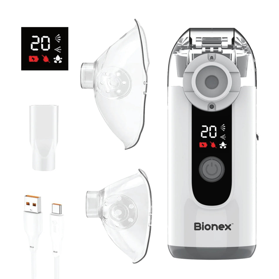 Bionex LCD Nebuliser Portable & Rechargeable - NEBPORT211