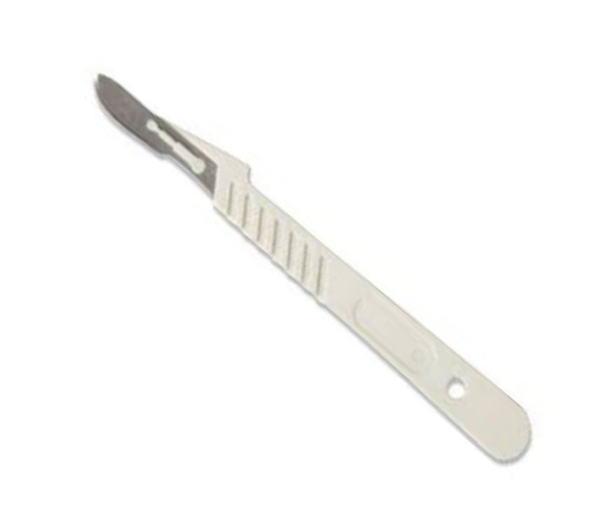 Surgical Blade Stainless Steel with Plastic Handle – Pack of 10