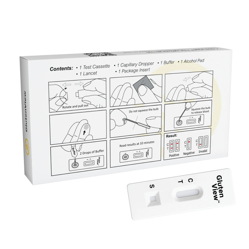 GlutenView Celiac Test Rapid Home Screening - CELITEST1