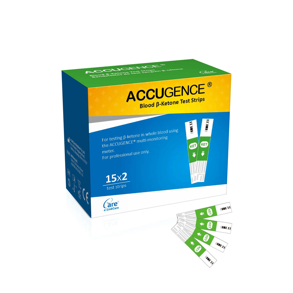 Accugence Blood Ketone Test Strips For 4-in-1 Meter - KETSTRIPS