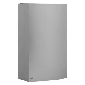 Ticra Slimline Wallbin - SATIN STEEL