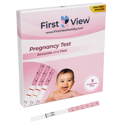 FirstView - 5 Pregnancy (HCG) Urine Test Strips Kit - HCG5