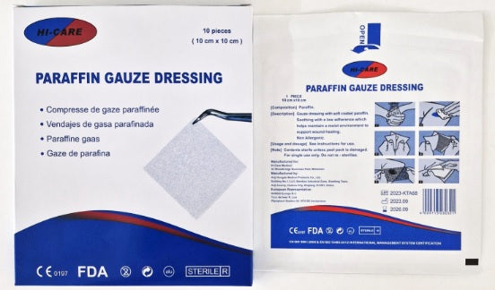 Gauze Dressing - Paraffin - 10's
