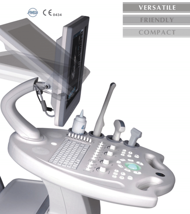 Ultrasound Colour trolley 15" LCD Monitor - 2 Probes