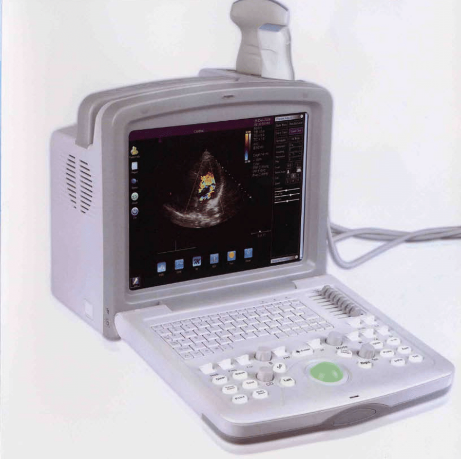 Ultrasound Colour portable 12.1" LCD monitor ; 2 probes convex Linear or Transvag