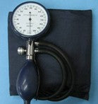 BP Meter Aneroid Palm ABS Gauge - Blue